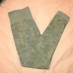 Green camo gymshark leggings